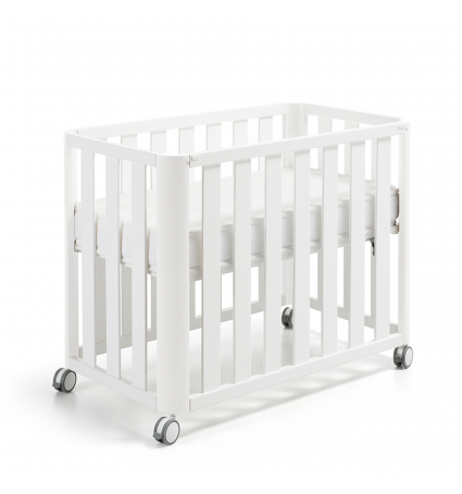 Minicuna DOCO Sleeping 90x50 Blanca con Colchón Cotinfant