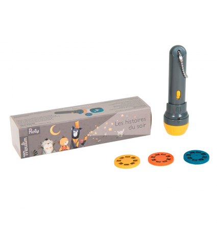 Llanterna projector d’històries Moulin Roty Les Moustaches