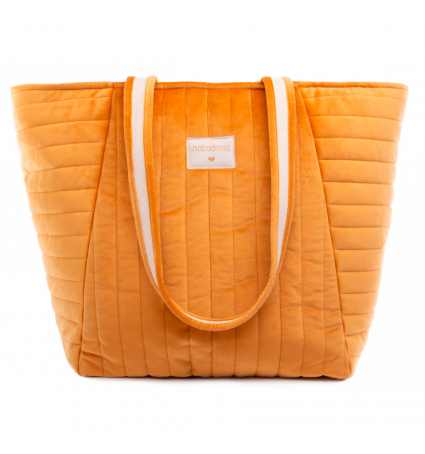 Bossa de maternitat Nobodinoz Savanna Velvet Yelow