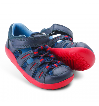 Step Up Summit Bobux Navy + Red 