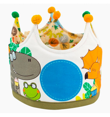 Corona Aniversari Reversible Micumacu Personajes Dinosaures 