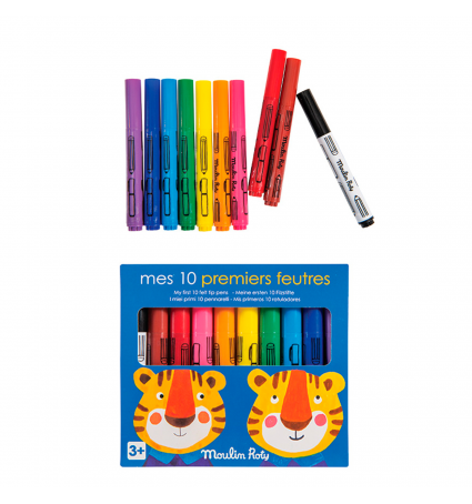 Els meus Primers 10 Retoladors Moulin Roty Popipop