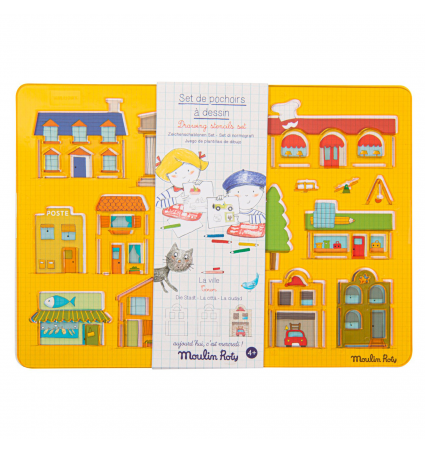 Plantilles per Dibuixar Moulin Roty Ciutat Groc