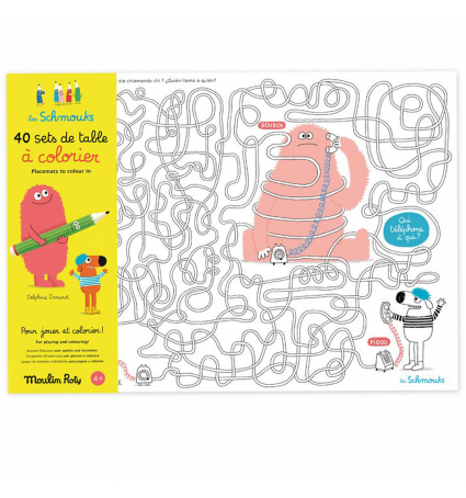 Fulls per pintar Moulin Roty Schmouks Pack 40