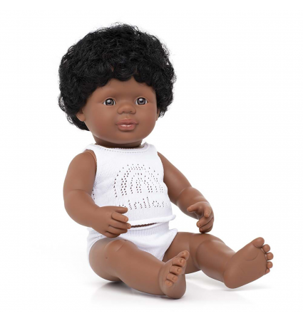 Bebé Miniland Grande Afroamericano Niño