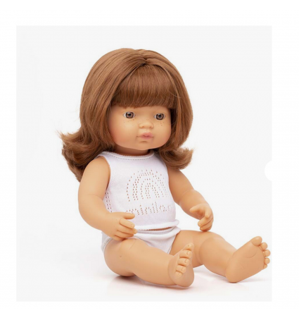 Bebé Miniland Grande Pelirroja Niña