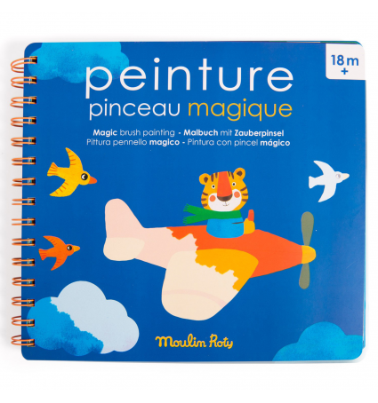 Quadern per pintar amb pinzell màgic Moulin Roty Popipop