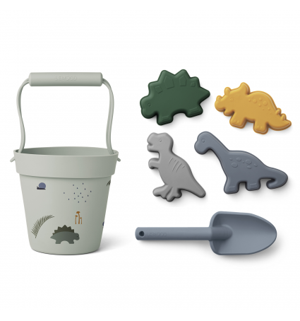 Set de platja Dante Dino dove blue multi mix Liewood 