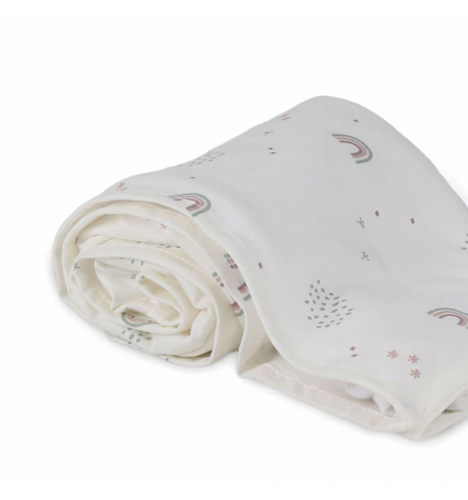 Muselina Bambú Bonjourbébé Rainbow Natural