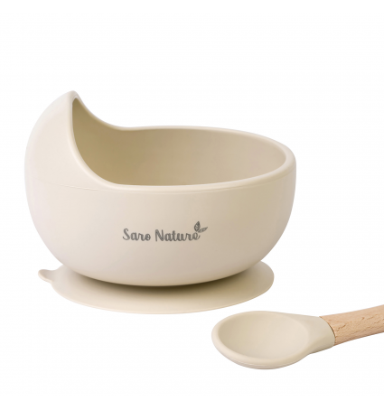 Bol i Cullera Saro Nature "Wave" Silicona Arena