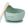 Bol y Cuchara Saro Nature "Wave" Silicona Menta Mist
