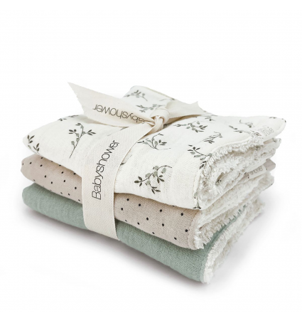 Pack Toallitas BabyShower Olive Bloom 