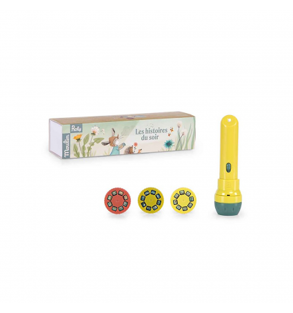 Llanterna projector d'històries Moulin Roty Trois Petits Lapins