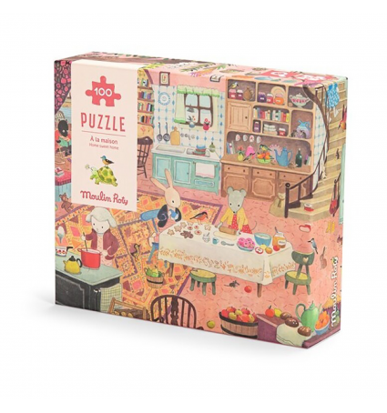 Puzzle Moulin Roty 100 piezas En Casa La Gran Familia