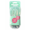 Pack de 2 Culleres Béaba de Silicona 2a edat Gris/ Verd