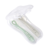 Pack de 2 Culleres Béaba de Silicona 2a edat Gris/ Verd