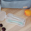Pack de 2 Culleres Béaba de Silicona 2a edat Gris/ Verd