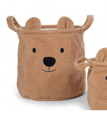 Cistella d'emmagatzematge Childhome Teddy mitjana