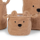 Cistella d'emmagatzematge Childhome Teddy petita