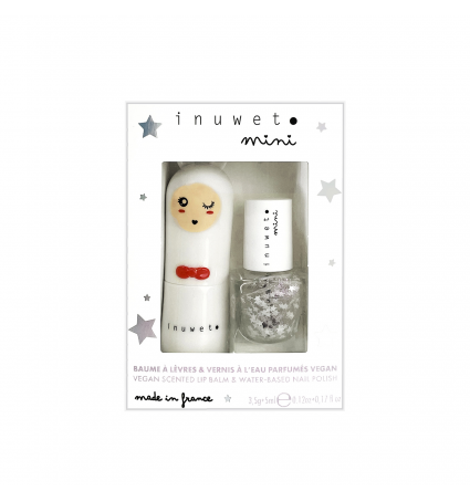 Set labial & esmalt d'ungles Inuwet Cotó de sucre