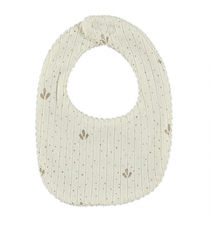 Babero reversible Lillymom Baby Provence Nougat