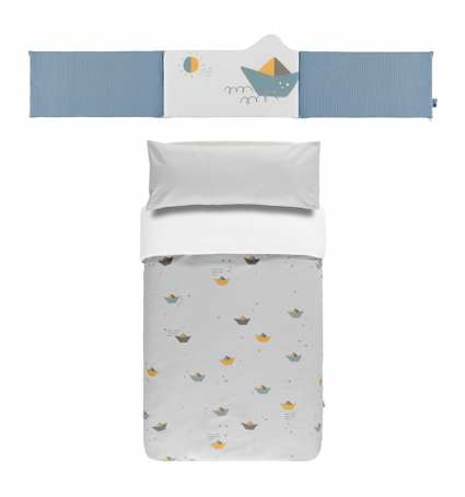 Pack funda nòrdica Babyclic 70x140 Paper Boat