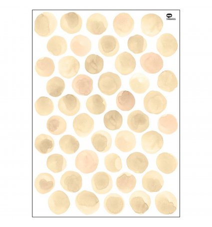 Vinilo Decorativo Tresxics Puntos Acuarela Amarillo S