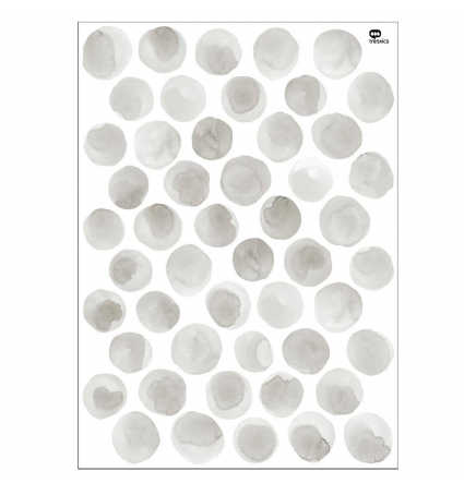 Vinil Decoratiu Tresxics Punts Aquarel·la Gris S 