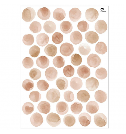 Vinil Decoratiu Tresxics Punts Aquarel·la Marró M