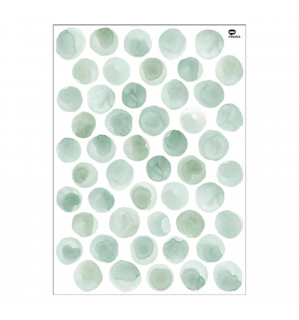 Vinil Decoratiu Tresxics Punts Aquarel·la Verd M