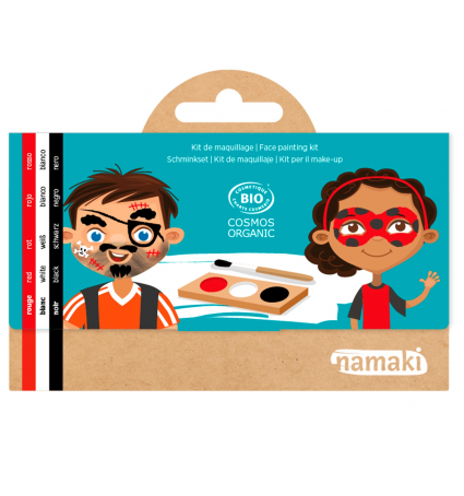 Kit de maquillatge Namaki Pirata i Marieta (vermell, blanc i negre) 