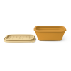 Carmanyola plegable de silicona Liewood Lunch Golden caramel Safari mix