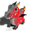 Puzzle 3D Dodoland Dragón rojo