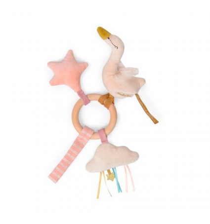 Sonall amb anella de fusta Moulin Roty La petita escola de la Dansa