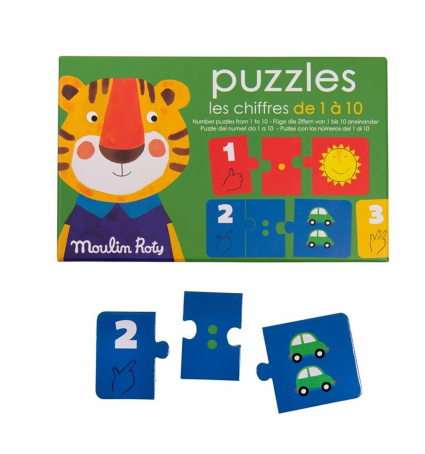 Puzzle de Números Moulin Roty Popipop