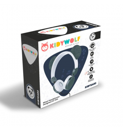 Auriculars amb cable Kidywolf Kidyears Panda