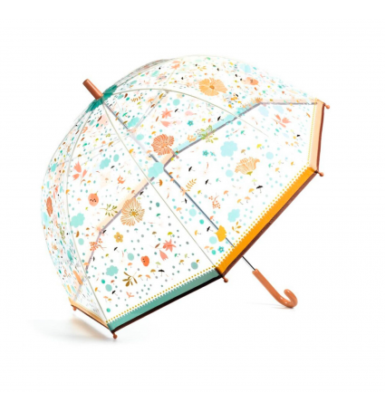 Paraigua transparent Djeco Gran "Petites Flors"