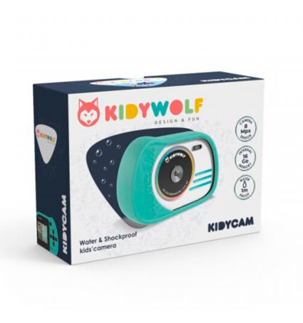 Cámara Digital Infantil Kidywolf Kidycam Cyan