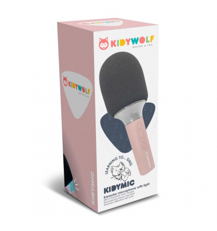Micrófon Kidywolf Kidymic Rosa