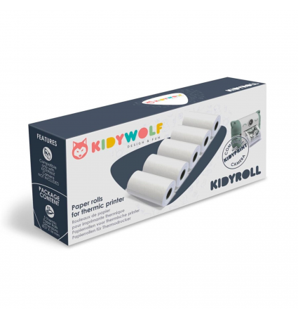 Papel Térmico Kidywolf Kidyroll para cámara Kidyprint