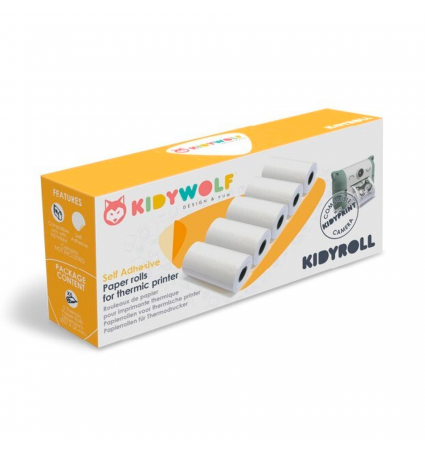 Papel Adhesivo Kidywolf Kidyroll para cámara Kidyprint 