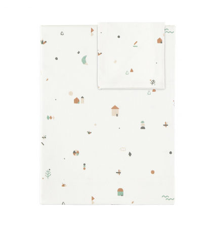 Joc de llençols Babyclic 60X120 Forest