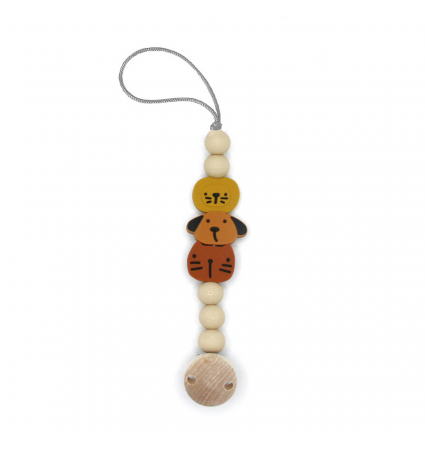 Cadena xumet de silicona The cotton cloud Animals Rust