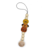 Cadena xumet de silicona The cotton cloud Animals Rust