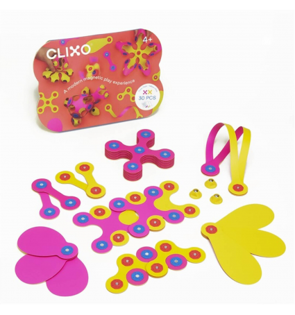Construcciones Crew Pack Clixo Rosa/Amarillo 30pcs 