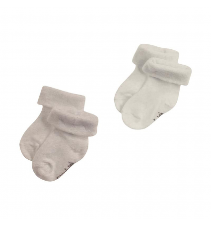 Pack 2 Mitjons Noppies Taupe Melange