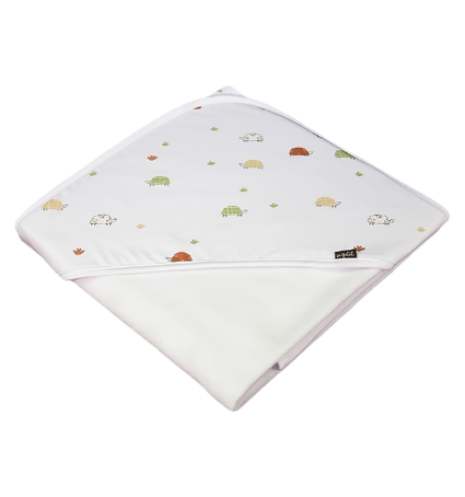 Capa de bany Davantal Sonpetit 85x85cm Tortugues Verds