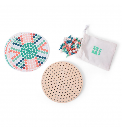 Tablero de mosaico BS Toys con clavijas