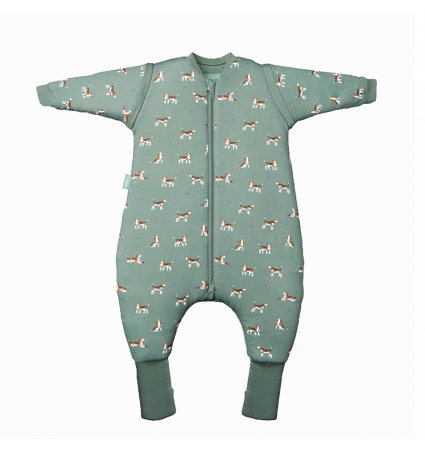 Pijama manta molis&co TOG 2.5 con calcetines bebé Beagle