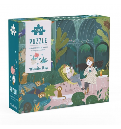 Puzle Moulin Roty 100 piezas El jardí de les plantes